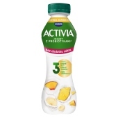 Activia Jogurt bez dodatku cukru brzoskwinia ananas banan 270 g