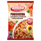 Amino Zupa błyskawiczna pomidorowa z kawałkami pomidorów i natką pietruszki 61 g