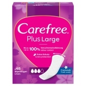 Carefree Plus Large Wkładki higieniczne świeży zapach 48 sztuk